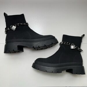 Kurt Geiger Carvela Rebel Sock Boot EUR 37 US 7 Fabric Stretch 9507300609